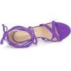 imageAllegra K Womens Lace Up Heels Stiletto High Heel SandalsPurple