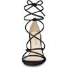 imageAllegra K Womens Lace Up Heels Strappy Stiletto Heel SandalsBlack