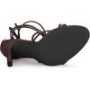 imageAllegra K Womens Lace Up Heels Strappy Stiletto Heel SandalsCoffee