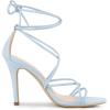 imageAllegra K Womens Lace Up Heels Strappy Stiletto Heel SandalsLight Blue