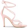 imageAllegra K Womens Lace Up Heels Strappy Stiletto Heel SandalsPink