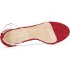 imageAllegra K Womens Open Toe Clear Ankle Strap Stiletto Heel SandalsRed