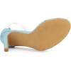imageAllegra K Womens Open Toe Clear Ankle Strap Stiletto Heel SandalsSky Blue