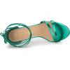 imageAllegra K Womens Open Toe Lace Up Stiletto Heels SandalsGreen