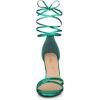 imageAllegra K Womens Open Toe Lace Up Stiletto Heels SandalsGreen