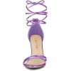 imageAllegra K Womens Open Toe Lace Up Stiletto Heels SandalsTaro Purple