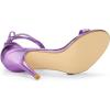 imageAllegra K Womens Open Toe Lace Up Stiletto Heels SandalsTaro Purple