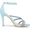 imageAllegra K Womens Open Toe Rhinestone Strappy Stiletto Heels SandalsLight Blue