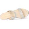 imageAllegra K Womens Open Toe Stiletto Heel Rhinestone Mules SandalsBeige