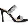 imageAllegra K Womens Open Toe Stiletto Heel Rhinestone Mules SandalsBlack