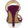 imageAllegra K Womens Open Toe Stiletto Heel Rhinestone Mules SandalsBurgundy