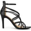 imageAllegra K Womens Open Toe Strappy Stiletto Heel Lace Up SandalsBlack