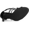 imageAllegra K Womens Open Toe Strappy Stiletto Heel Lace Up SandalsBlack