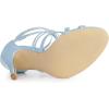 imageAllegra K Womens Open Toe Strappy Stiletto Heel Lace Up SandalsSky Blue