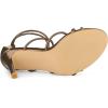 imageAllegra K Womens Open Toe Strappy Straps Stiletto Heel Brown Sandals 85 M US