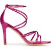 imageAllegra K Womens Open Toe Strappy Straps Stiletto Heel SandalsHot Pink