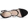 imageAllegra K Womens Open Toe Triple Straps Stiletto High Heel SandalsBlack