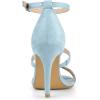 imageAllegra K Womens Open Toe Triple Straps Stiletto High Heel SandalsSky Blue