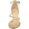 imageAllegra K Womens Party Strappy Stiletto High Heels SandalsGold