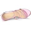 imageAllegra K Womens Party Strappy Stiletto High Heels SandalsPink