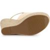 imageAllegra K Womens Peep Toe Slingback Platform Espadrilles Wedge SandalsBeige