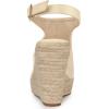 imageAllegra K Womens Peep Toe Slingback Platform Espadrilles Wedge SandalsBeige