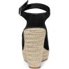 imageAllegra K Womens Peep Toe Slingback Platform Espadrilles Wedge SandalsBlack