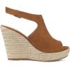 imageAllegra K Womens Peep Toe Slingback Platform Espadrilles Wedge SandalsBrown