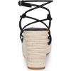 imageAllegra K Womens Platform Espadrille Wedge Heel Slingback Strappy SandalsBlack
