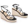 imageAllegra K Womens Platform Espadrille Wedge Heel Slingback Strappy SandalsBlack