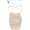imageAllegra K Womens Platform Espadrille Wedge Heel Slingback Strappy SandalsWhite
