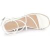 imageAllegra K Womens Platform Espadrille Wedge Heel Slingback Strappy SandalsWhite