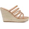 imageAllegra K Womens Platform Espadrille Wedge Strappy Straps Slides WedgesBeige
