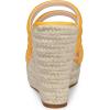 imageAllegra K Womens Platform Espadrille Wedge Strappy Straps Slides WedgesGolden Yellow