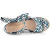 imageAllegra K Womens Platform Floral Printed Slingback Espadrille Wedge SandalsBlue