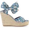 imageAllegra K Womens Platform Floral Printed Slingback Espadrille Wedge SandalsBlue