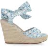 imageAllegra K Womens Platform Floral Printed Slingback Espadrille Wedge SandalsBlue Floral