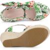 imageAllegra K Womens Platform Floral Printed Slingback Espadrille Wedge SandalsGreen