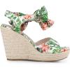 imageAllegra K Womens Platform Floral Printed Slingback Espadrille Wedge SandalsGreen