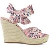 imageAllegra K Womens Platform Floral Printed Slingback Espadrille Wedge SandalsPink