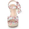 imageAllegra K Womens Platform Floral Printed Slingback Espadrille Wedge SandalsRed