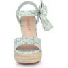 imageAllegra K Womens Platform Floral Printed Slingback Espadrille Wedge SandalsSky Blue