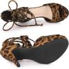 imageAllegra K Womens Platform Gladiator Strappy Open Toe Stiletto High Heel SandalsLeopard