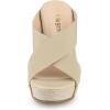 imageAllegra K Womens Platform Slide Wedge SandalsBeige