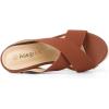 imageAllegra K Womens Platform Slide Wedge SandalsBrown