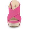 imageAllegra K Womens Platform Slide Wedge SandalsPink