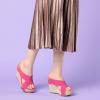 imageAllegra K Womens Platform Slide Wedge SandalsPink