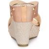 imageAllegra K Womens Platform Slide Wedge SandalsRose Gold
