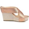 imageAllegra K Womens Platform Slide Wedge SandalsRose Gold