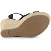 imageAllegra K Womens Platform Slingback Espadrille Wedge Heel SandalsBlack